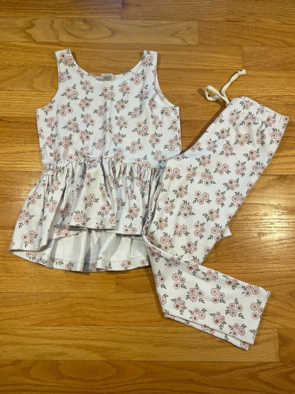 Little Road Company Peplum Tank and Leggings Set